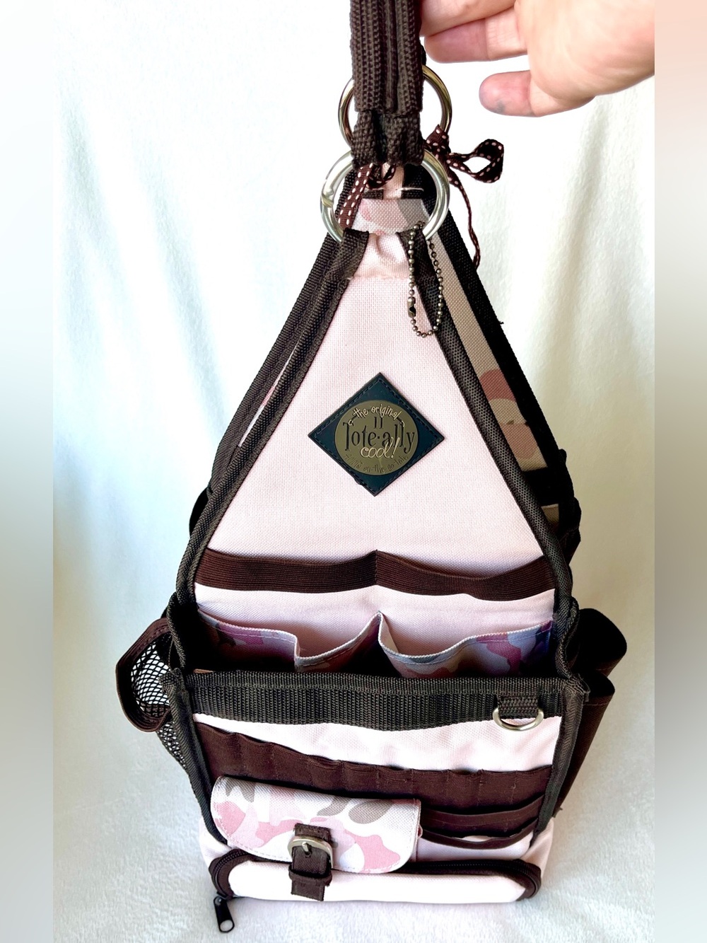 AMM Original Tote-Ally Cool On-the-Go Tower Craft Organizer Bag Pink Camo